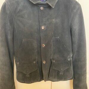 Ralph Lauren Collection Black Suede Biker Jacket